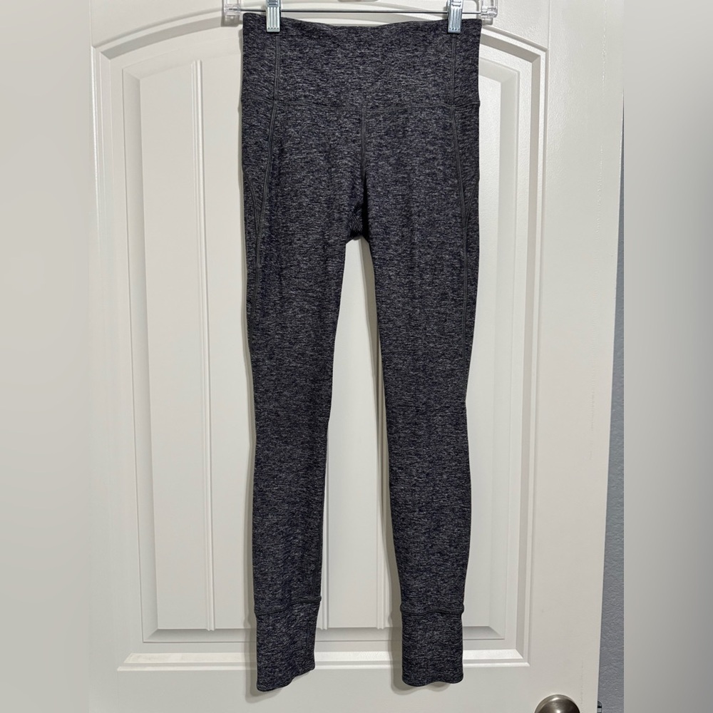 Lululemon Rush Hour Tight in Heathered Black